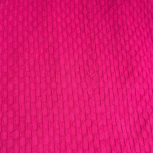 Chico’s Red Quilted Crop Blazer Jacket Size 1 Small Lined Button-Up Coat - Picture 5 of 6